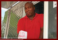Ed and Diana Myles at their Divine Mini Donuts cart